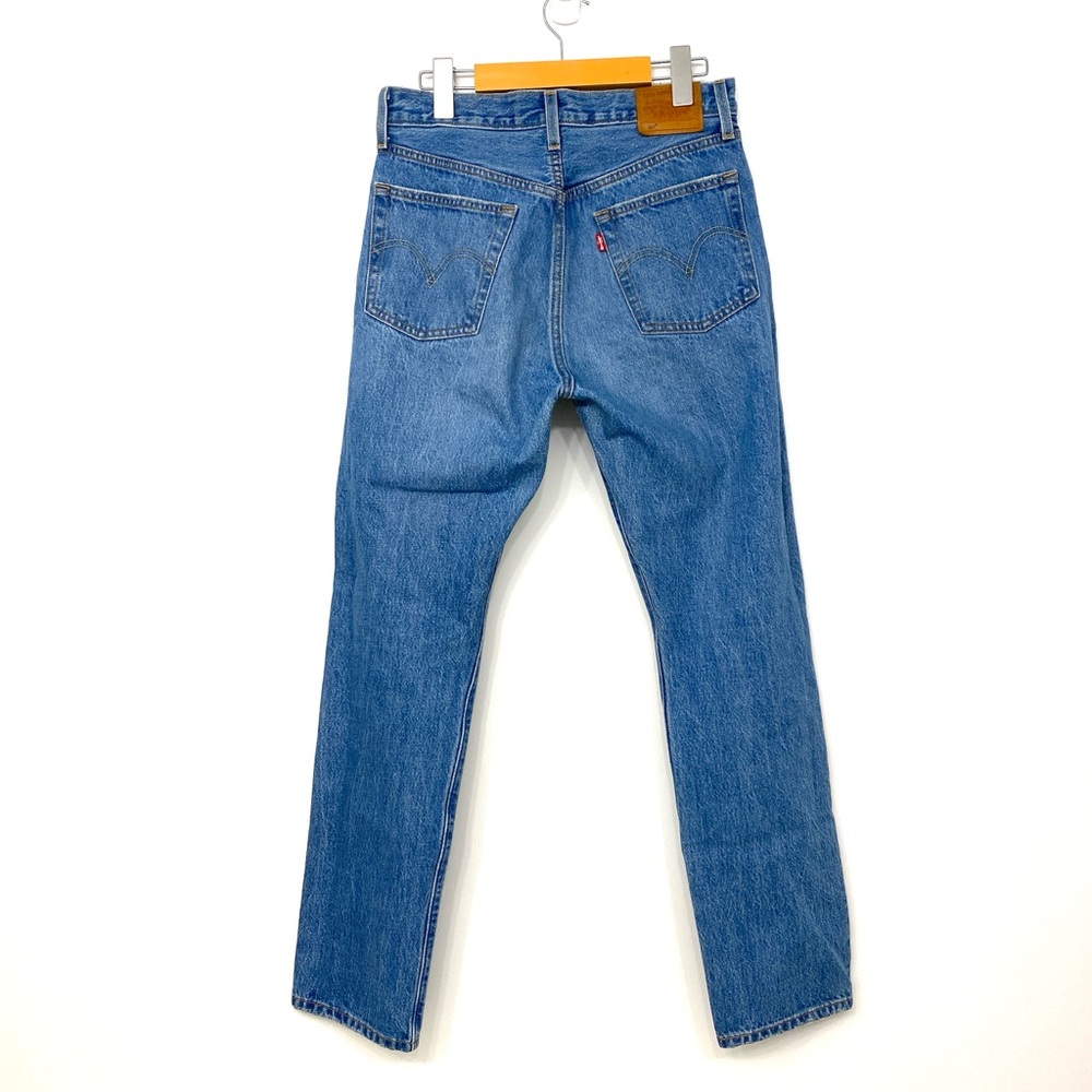 Levi’s 501 Straight Leg Distressed Jeans Blue Button Fly W27 L30